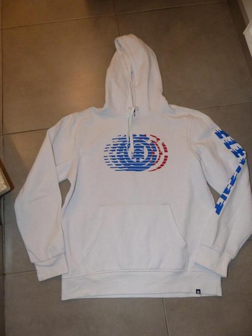 Element witte sweater met kap - maat large, Kleding | Heren, Truien en Vesten, Gedragen, Maat 52/54 (L), Wit, Ophalen of Verzenden