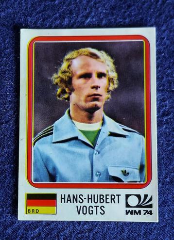 Panini sticker voetbal card  ' WK 1974 - Hans Vogts '   #87 beschikbaar voor biedingen