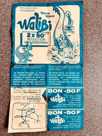 Walibi - Bobbejaanland kortingsbon van 1978 beschikbaar voor biedingen