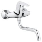Grohe wandmengkraan NIEUW, Ophalen, Nieuw, Chroom, Kraan