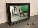 Oude spiegel met mooie kader, Moins de 100 cm, Enlèvement, Utilisé, Rectangulaire