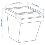 SORTERA bins (37L, 60L), Ophalen, Zo goed als nieuw, Kunststof