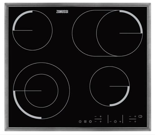 Zanussi ZEV6646XBA keramische kookplaat, Elektronische apparatuur, Kookplaten, Gebruikt, Inbouw, Keramisch, 4 kookzones, Ophalen