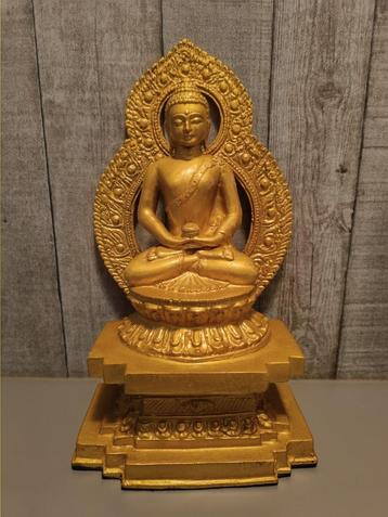 Bronzen Bouddha beeld uit de himalaya streek beschikbaar voor biedingen
