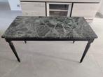 Table de salon  en marbre vert et noir, 50 à 100 cm, Rectangulaire, Autres matériaux, Moins de 50 cm