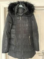 Donsjas dames met afneembare bontkraag, Kleding | Dames, Ophalen, Maat 42/44 (L), Zo goed als nieuw, Zwart