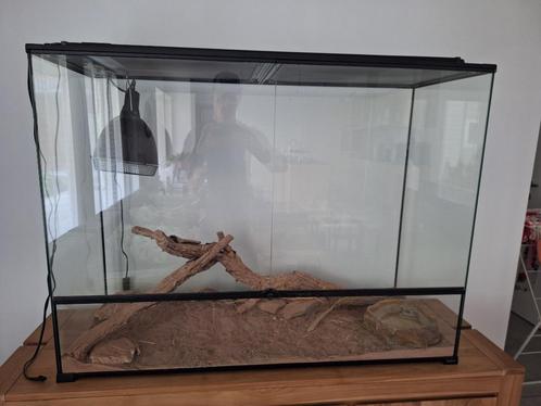 Terra en verre 120x45x90 + UVB et barre LED Arcadia lumenize, Dieren en Toebehoren, Reptielen en Amfibieën | Toebehoren, Zo goed als nieuw