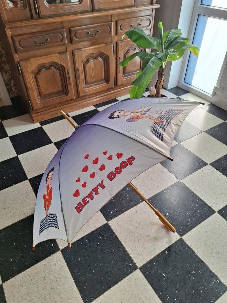 Betty Boop gesigneerde paraplu., Verzamelen, Beelden en Beeldjes, Nieuw, Mens, Ophalen of Verzenden