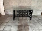 Stijlvolle glazen eettafel, Ophalen, Gebruikt, Glas