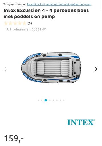 Intex boot 4 personen, Enlèvement, Comme neuf
