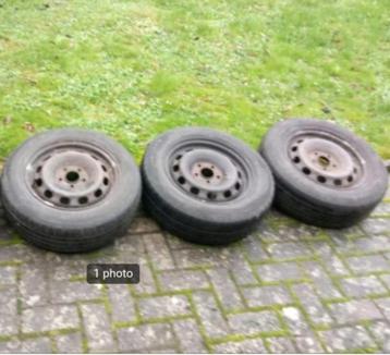 3 Ford 15 inch stalen velgen (5×108)