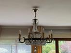 Lustre (style 19ème) en bronze doré à pampilles, Enlèvement, Utilisé, Métal, Classique