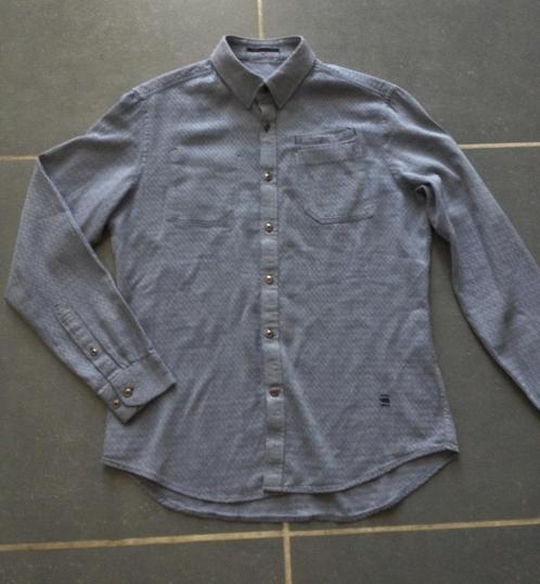 G-STAR RAW hemd licht geruit medium, Kleding | Heren, Overhemden, Zo goed als nieuw, Ophalen of Verzenden