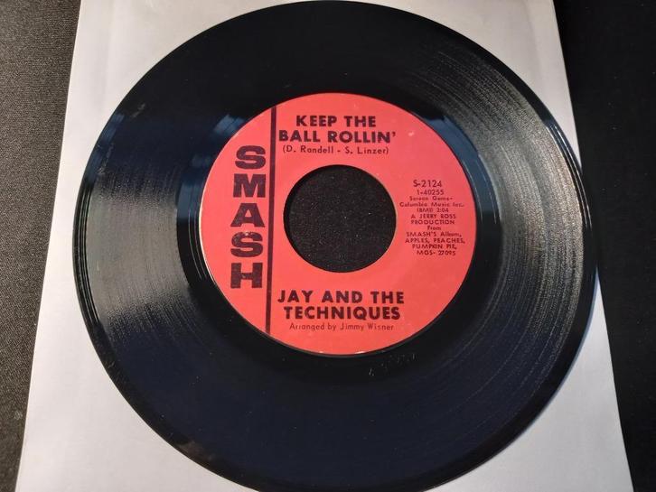 Jay And The Techniques ‎– Keep The Ball Rollin' '7, CD & DVD, Vinyles Singles, Comme neuf, Single, R&B et Soul, 7 pouces, Enlèvement ou Envoi