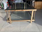 Salon tafel glas metaal, Gebruikt, 100 tot 150 cm, Glas, Minder dan 50 cm
