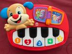 Fisher Price Puppy kleuterpiano met 5 oplichtende toetsen, Ophalen of Verzenden, Gebruikt, Met geluid