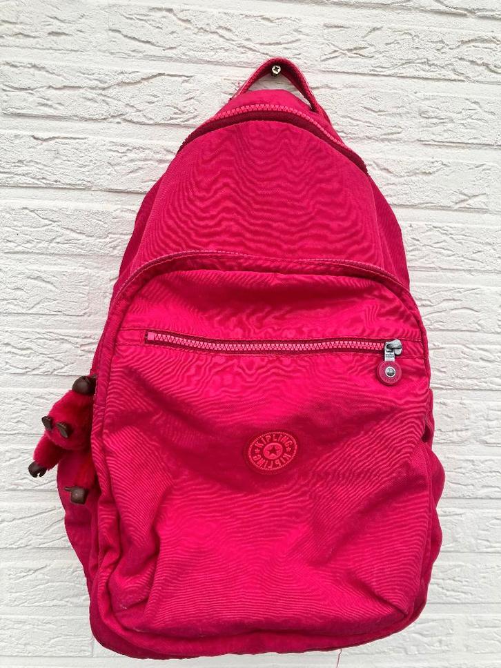 Kipling Seoul roze boekentas 27L 15 inch laptopvak, Bijoux, Sacs & Beauté, Sacs | Cartables, Utilisé, Sac à dos, 30 à 40 cm, 40 à 50 cm