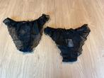 Doorzichtige slipjes zwart maat 44 en 48, Enlèvement ou Envoi, Noir