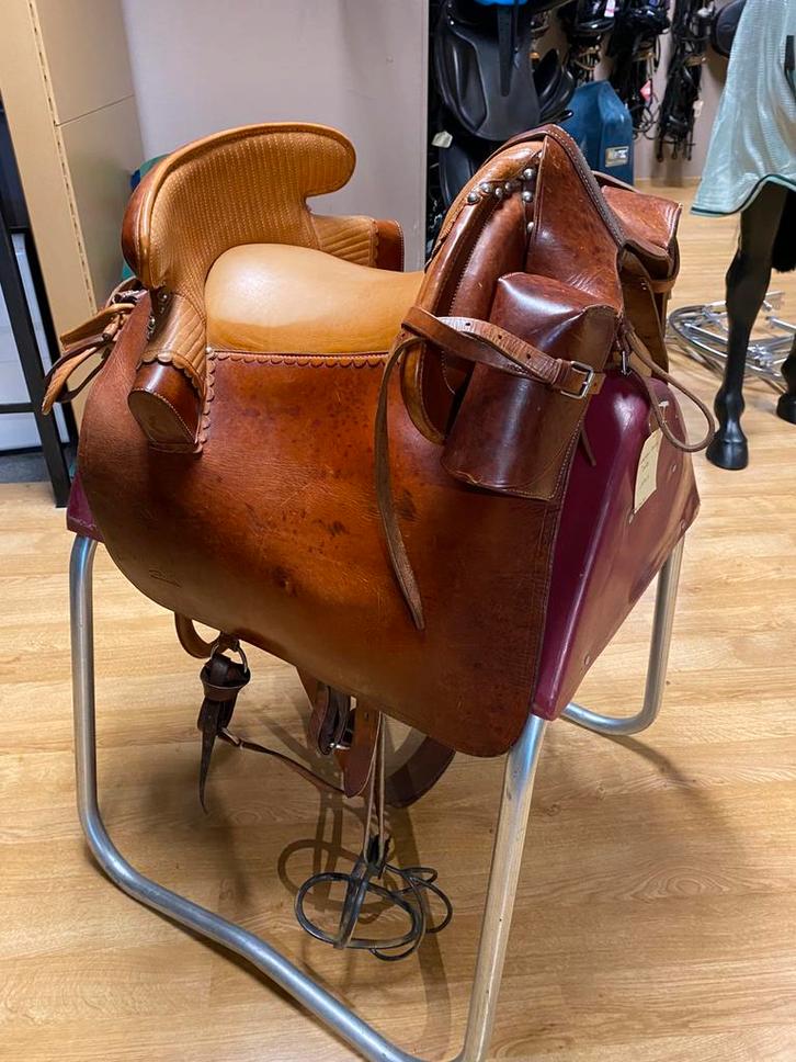 Zaldi Camargue zadel, Equiflex western zadel, Dieren en Toebehoren, Paarden en Pony's | Zadels, Gebruikt, Recreatie, Ophalen