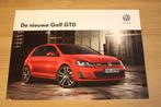 VW Golf GTD + VW Golf GTI 2013 brochure, Boeken, Ophalen of Verzenden, Zo goed als nieuw, Folder