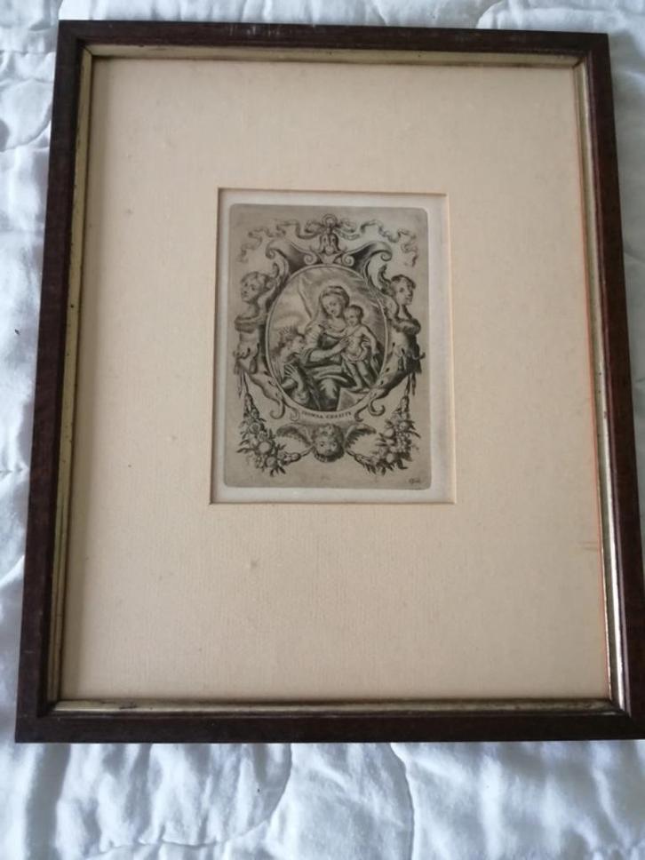 Kopergravure ?  Corn. Galle Sponsa Christi, Antiek en Kunst, Kunst | Etsen en Gravures, Ophalen of Verzenden