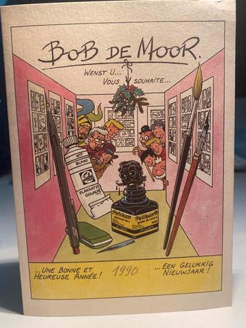 Bob de Moor kerstkaart 1990 blanco beschikbaar voor biedingen