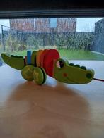 Houten trekdier krokodil, Kinderen en Baby's, Ophalen of Verzenden, Gebruikt