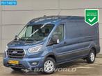 Ford Transit 170pk Automaat L3H2 Limited Grootbeeld Camera N, 2215 kg, Automatique, Tissu, Bleu