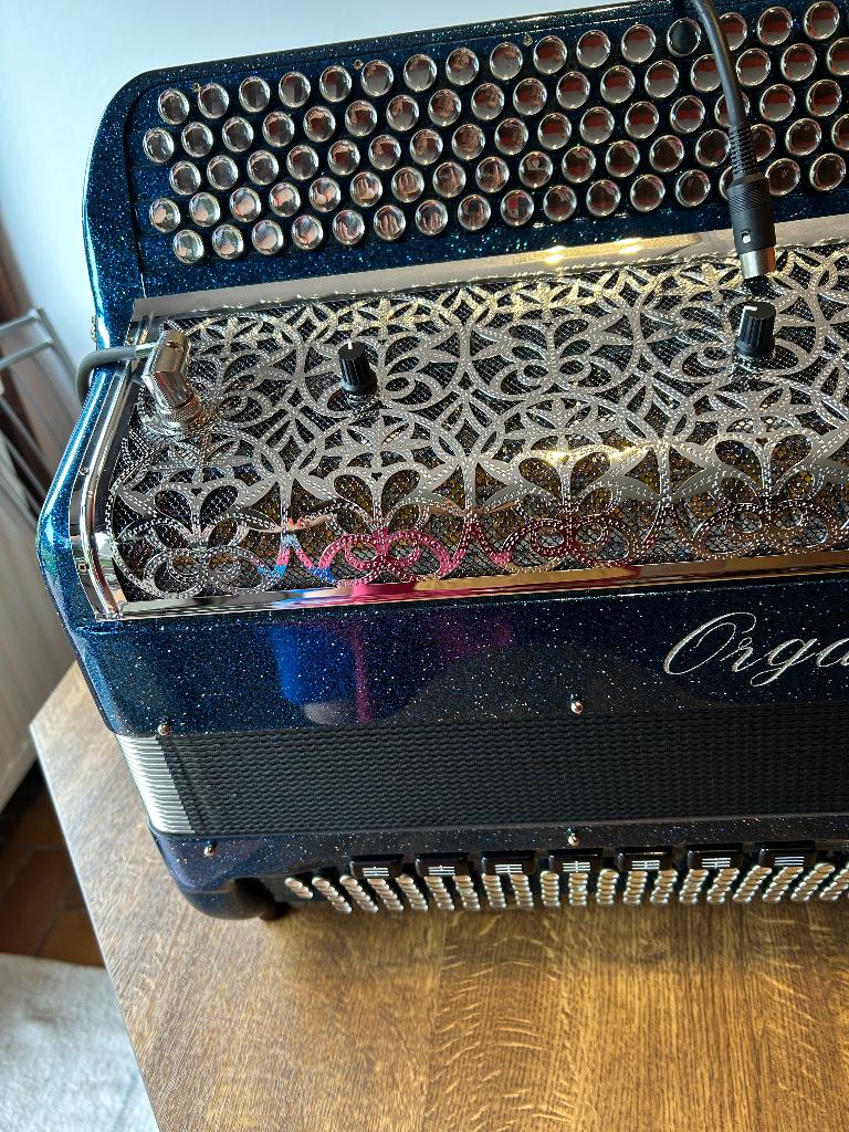 Accordéon midi 4500€, Musique & Instruments, Accordéons, Comme neuf, Accordéon à boutons, 120 basses, Avec valise, Avec bretelles