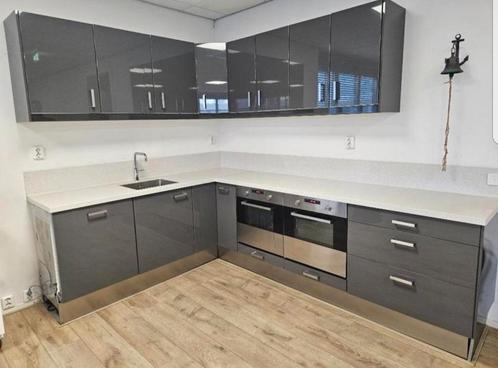 ***Cuisine complète * Anthracite Brillant *, Huis en Inrichting, Keuken | Complete keukens, Zo goed als nieuw, Composiet