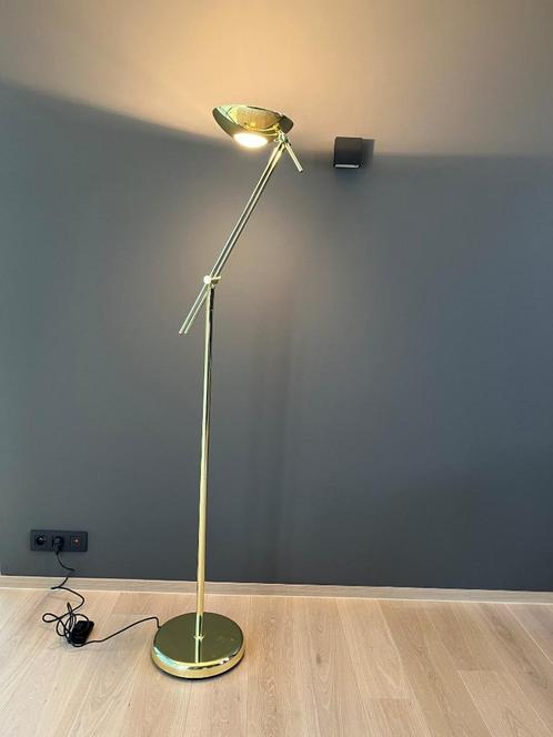 Lampe halogène inclinable - dorée, Huis en Inrichting, Lampen | Overige, Gebruikt, Ophalen