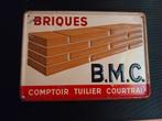 Blikken reclamebord briques B.M.C, Ophalen of Verzenden, Zo goed als nieuw, Reclamebord