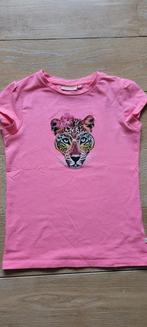 Roze T-shirt met panter - Someone  - maat 134 (9 jaar), Gebruikt, Meisje, Ophalen of Verzenden, Someone