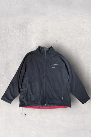 Reebok vintage fleecejack voor binnen — zwart/rood — maat L beschikbaar voor biedingen