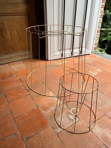 VINTAGE LAMPENKAPPEN FRAMES  HANGLAMP LAMP beschikbaar voor biedingen