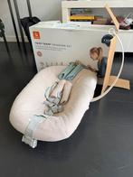Tripp trapp newborn set met 2 hoezen (blauw en beige), Kinderen en Baby's, Kinderstoelen, Ophalen, Zo goed als nieuw, Meegroeistoel