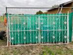 Smeedijzeren hekken - 2 vintage deuren - Wit, Ophalen, Zo goed als nieuw, 150 tot 200 cm, IJzer