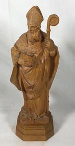Saint Patrick Statue vintage bois ANRI Italie 1954 Bernardi, Enlèvement ou Envoi, Comme neuf, Image, Christianisme | Catholique