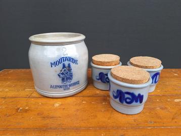 Belgische mosterdpotten vintage beschikbaar voor biedingen