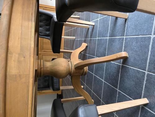 Massief eiken eetkamer, Huis en Inrichting, Complete eetkamers, Zo goed als nieuw, Ophalen