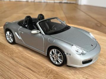 Porsche Boxster 987 zilver 1:18 zgan in doos zeldzaam Maisto beschikbaar voor biedingen