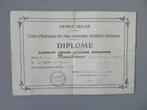 1917 Diploma Luitenanten school Infanterie Belgisch Leger, Verzenden, Landmacht, Overige typen