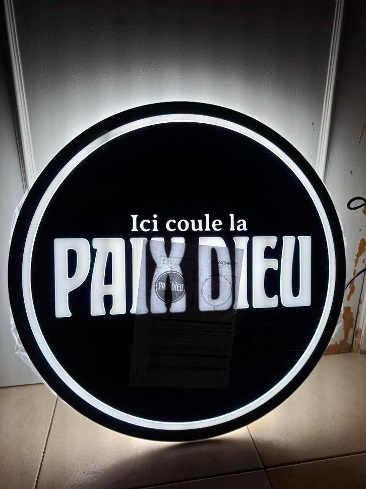 Zeldzame lichtreclame Paix Dieu bier, Verzamelen, Merken en Reclamevoorwerpen, Nieuw, Lichtbak of (neon) lamp, Ophalen of Verzenden