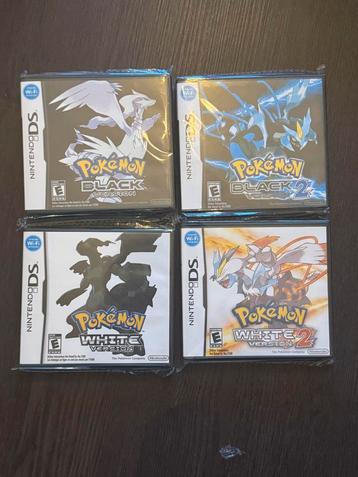 Pokemon Black 1 Black 2 White 1 en White 2 beschikbaar voor biedingen