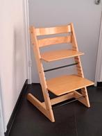 Stokke Tripp Trapp kinderstoel NIEUW MODEL in naturel kleur, Ophalen, Zo goed als nieuw, Meegroeistoel, Aanschuifbaar