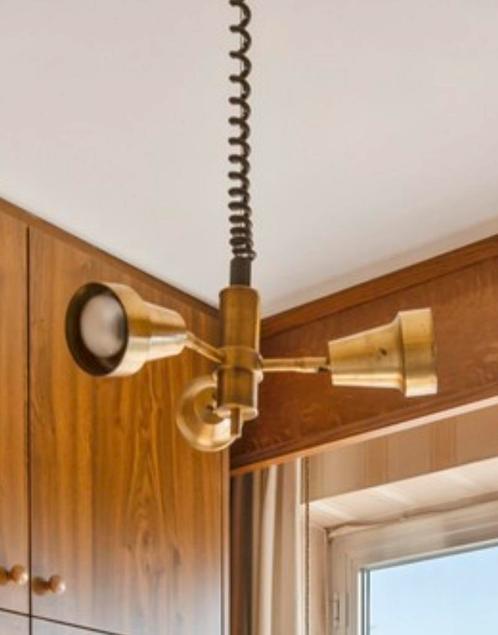 Vintage armatuur, Huis en Inrichting, Lampen | Hanglampen, Gebruikt, Ophalen