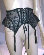 Jarretelgordel Jarretel zwart corset Honey Birdette XS, Verzenden, Zwart, Body of Korset