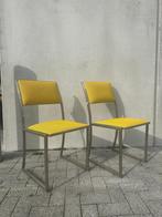 Ensemble de chaises x2 - Jansen - Guy Lefèvre, 60 tot 90 cm, Ophalen of Verzenden, Zo goed als nieuw, Metaal