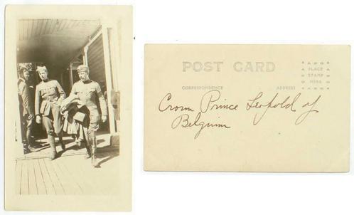 WW I - Authentic Sepia PC app 1917 - Crown Prince Leopold, Verzamelen, Postkaarten | Themakaarten, Ongelopen, Voor 1920, Politiek en Historie