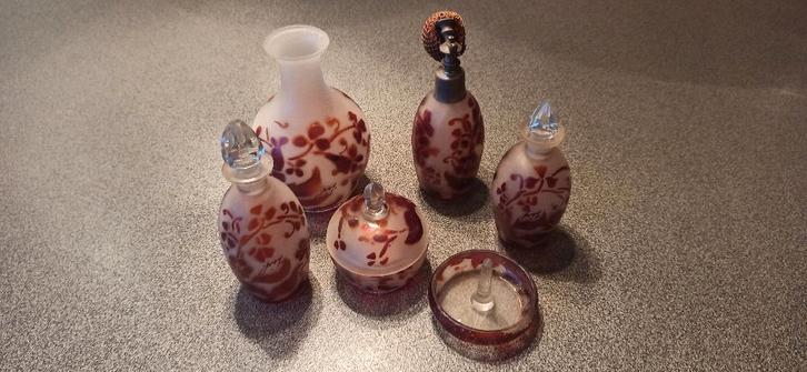 Art-deco toiletset, Antiquités & Art, Antiquités | Verre & Cristal, Envoi